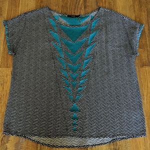 Unique Print + Embroidery Top
